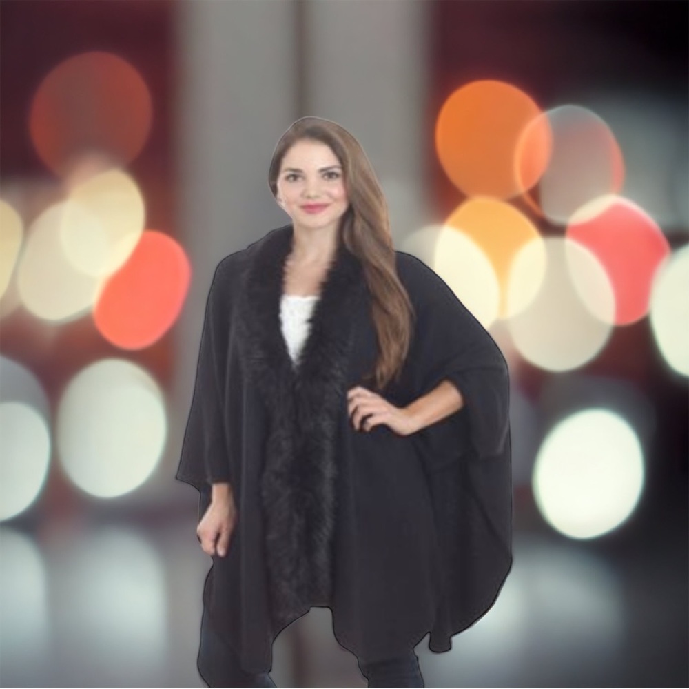Faux Fur Wrap 45" x 66"